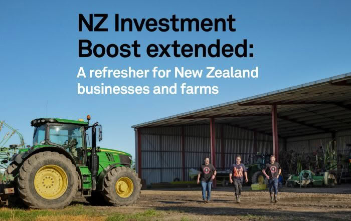 Sidekick accountants & advisors Richard Wheeler and Brett Woofindin on farm with dairy and crop farming client.