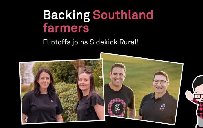 Director Jo Thomson, and Associate Olivia Lee, join Brett Wooffindin and Richard Wheeler to grow the Sidekick Rural team into Southland